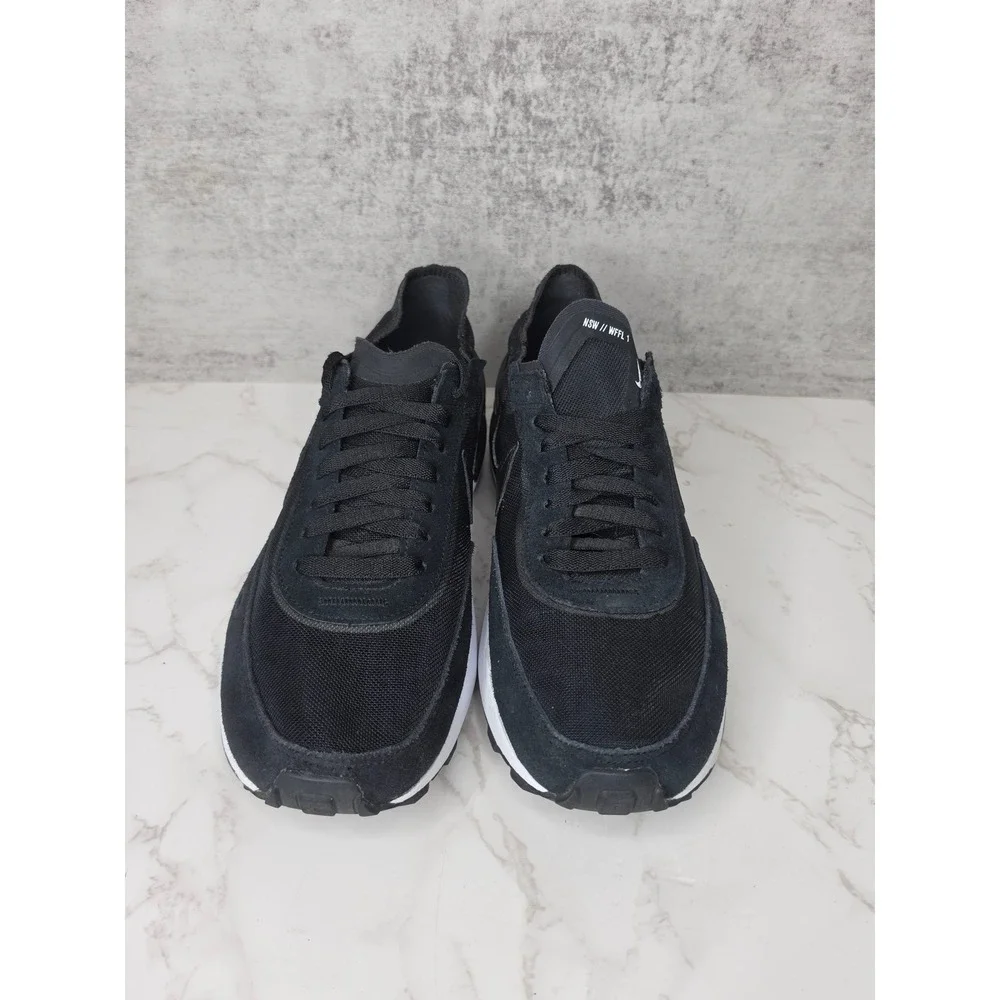 Nike Waffle One Black White Trainer's Sneakers  DA7995-001 NSW WFFL 1 Mens 8.5‎